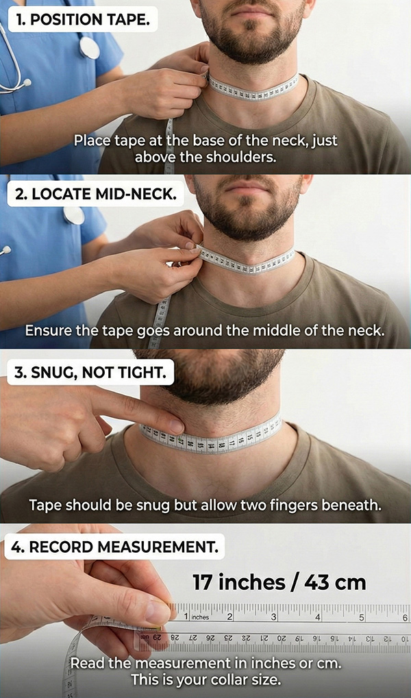 How to measure collar size